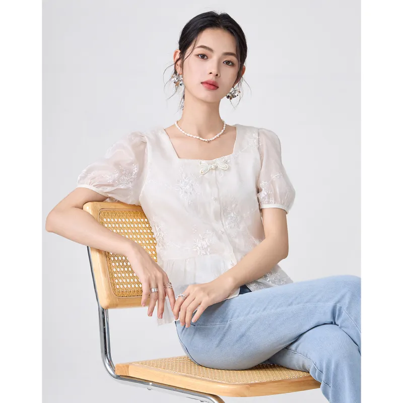 Love Elaine Shirt Women's Apricot-3