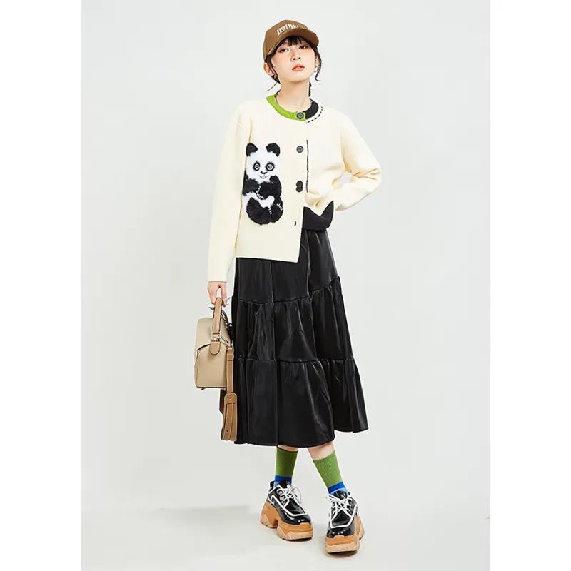 MUGUOGUOMU Sweater Women's Cream Yellow-3