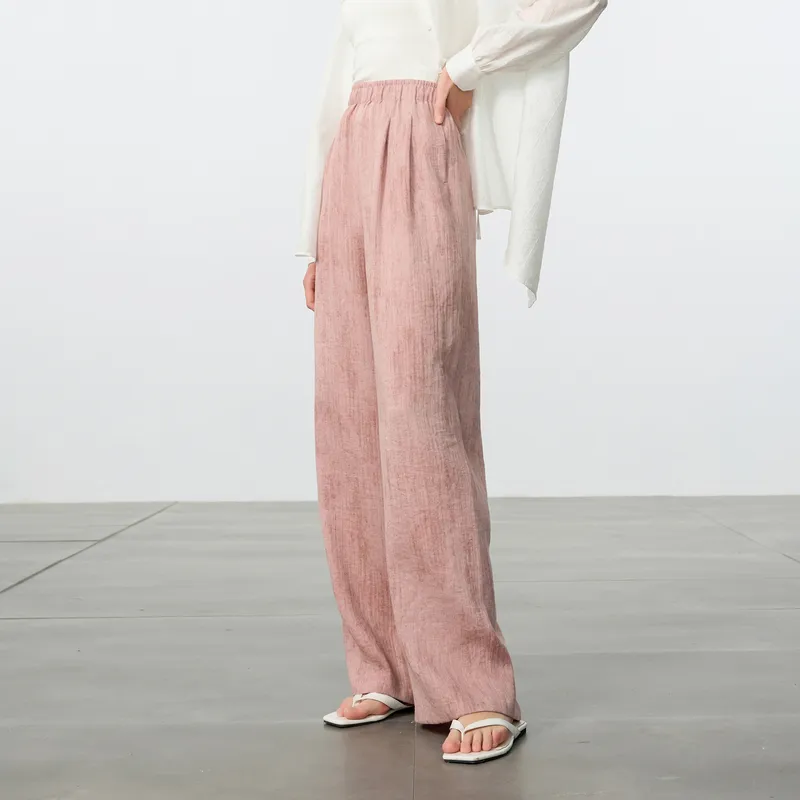 3COLOUR Casual Pants Women's Cherry Blossom Pink-5
