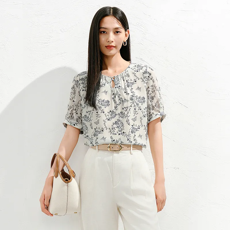 JZ. ANNAKRO Chiffon Shirt Women's-2