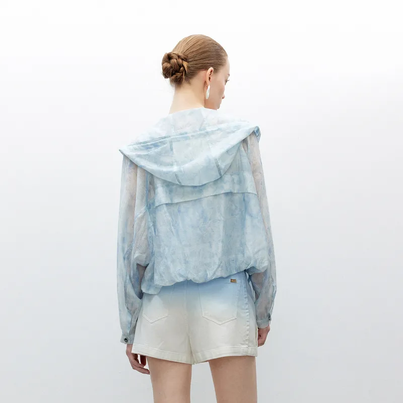 ONLY Cropped Coats Women's H3J Ili Tie Dye-4