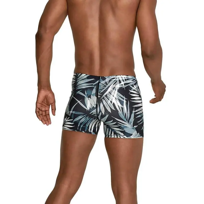 Speedo Hothouse Floral Square Leg Navy Creora Highclo Swimming Shorts Men's-1