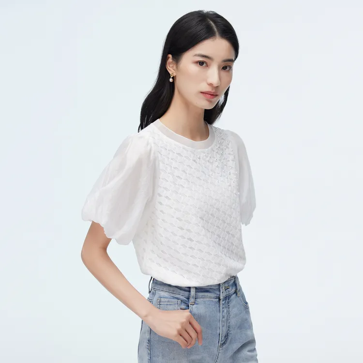 SHUIYUNJIAN Knitwear Women's Raw White-3