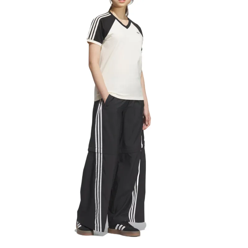 Adidas Originals Raglan Sleeve T Shirt Women's Ivory/Black-3
