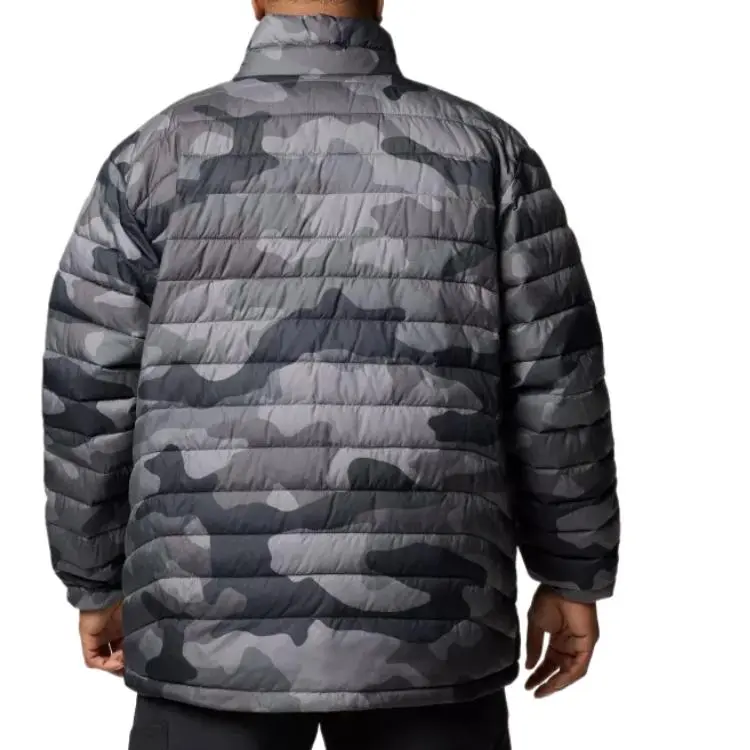 Columbia Powder Lite 2Omni-Heat Jackets Coats Men's Black Camouflage-1