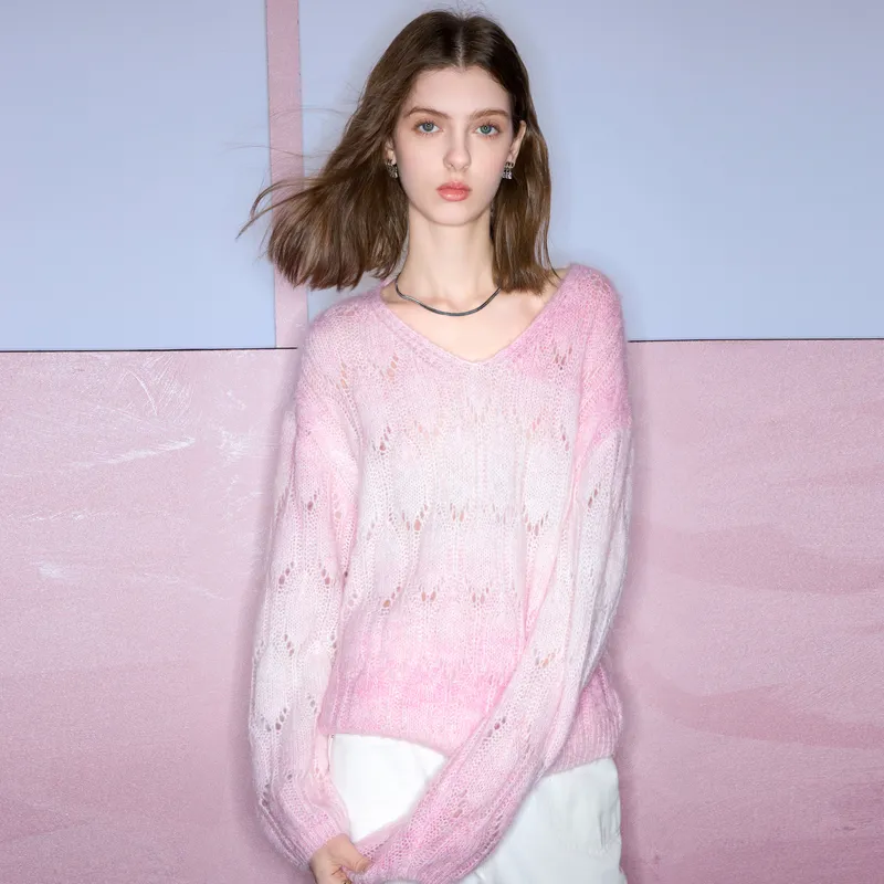 3COLOUR Knitwear Women's Cherry Blossom Pink-2