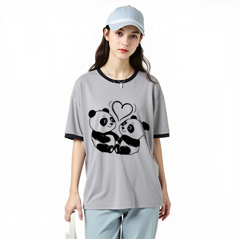 FAIRWHALE Drop Shoulder Sleeve T Shirt Women's-22