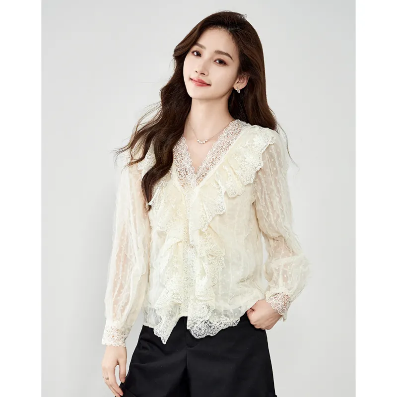 Love Elaine Shirt Women's Apricot-5