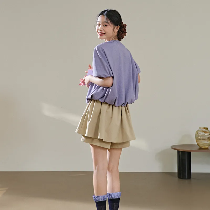 KUOSE T Shirts Women's Purple-6