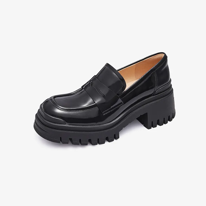 Le Saunda Loafers Women's Black-1