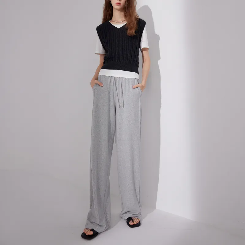 3COLOUR Casual Pants Women's Heather Gray-2