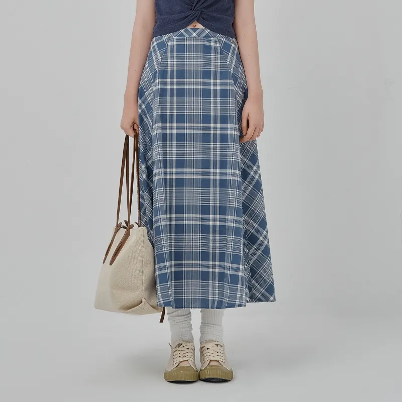 Teenie Weenie Casual Long Skirt Women's Blue-4