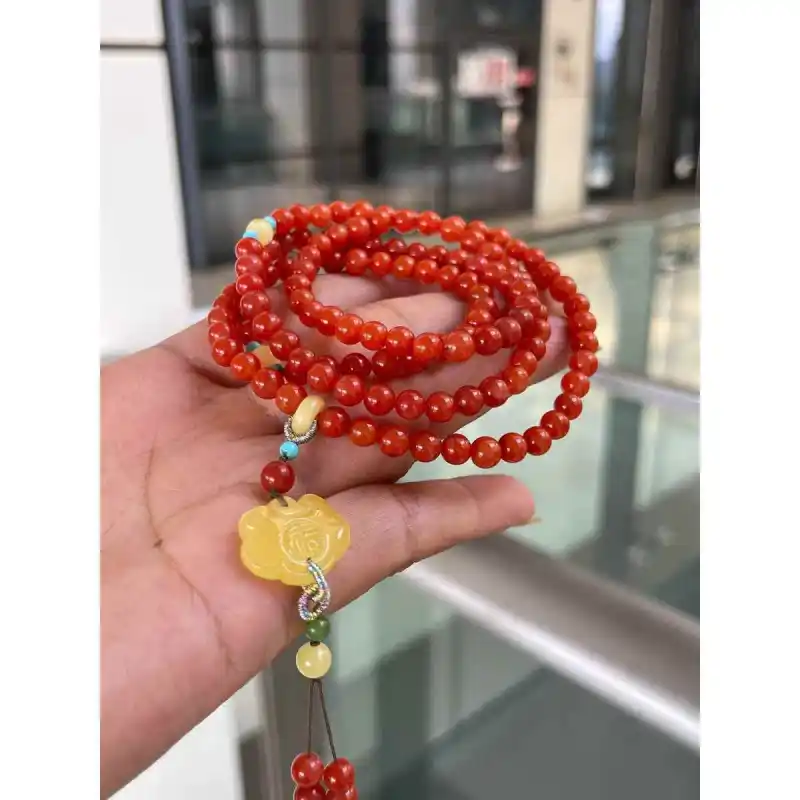 COUMILA South Red Agate Fine Jade Bracelets Unisex Brand New-3