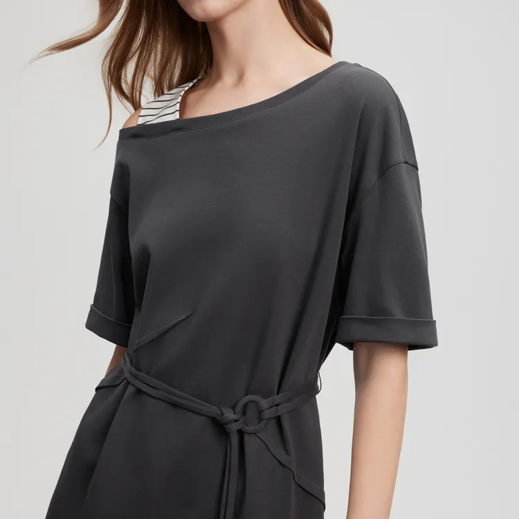 ELLE Short Sleeved Dress Women's-4