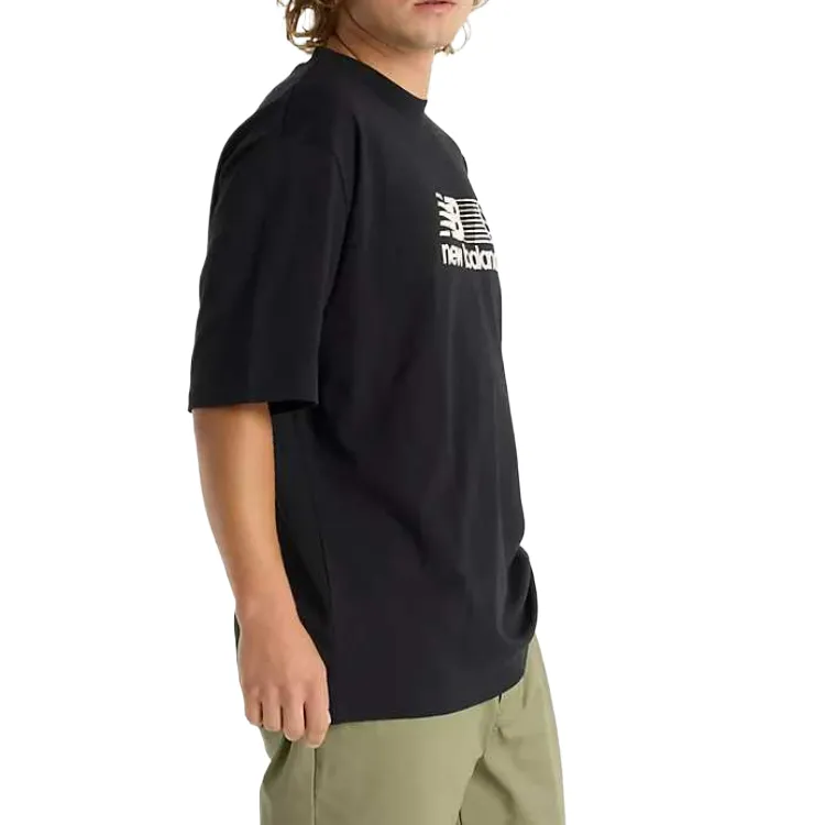 New Balance Hoops Graphic T Shirt Men's Black-2