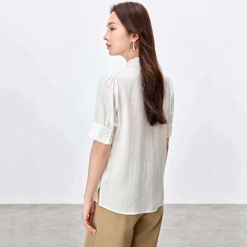 SENTUBILA Chiffon Shirt Women's-10