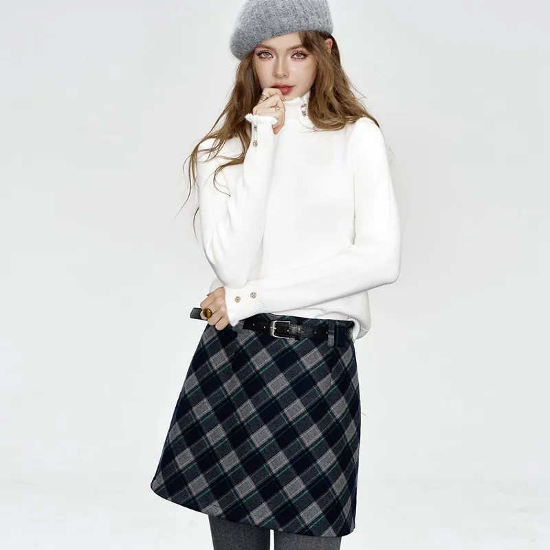 ELF SACK Casual Short Skirts Women's-11