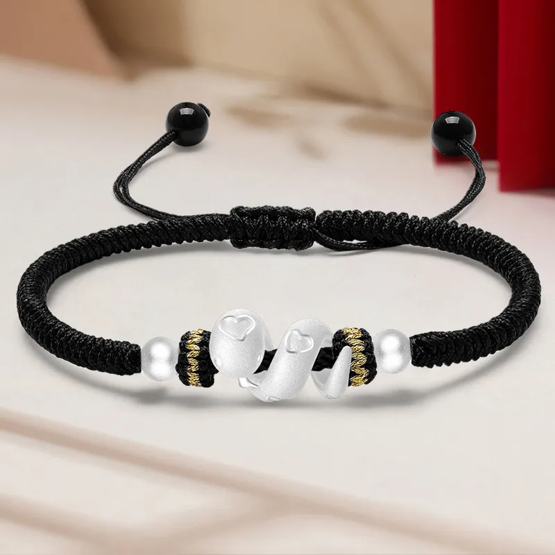 YASHENGZHUBAO Pure Silver Bracelets Unisex-2