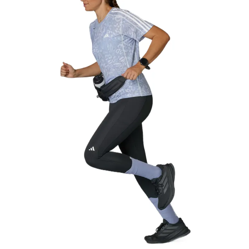 Adidas Own The RunClimacool T Shirt Women's Gray Purple-4