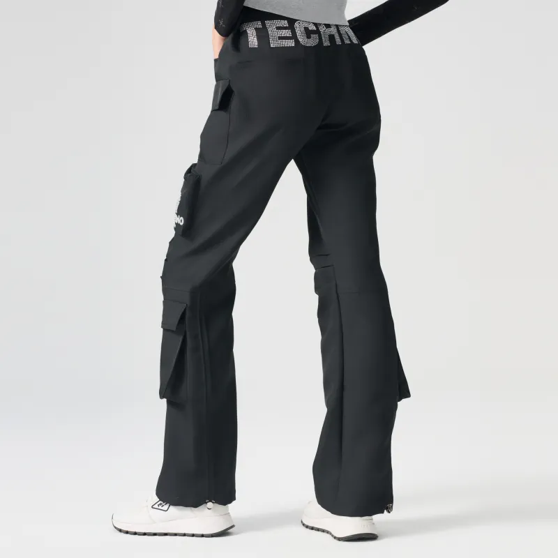 TCH Casual Pants Unisex Black With Silver Logo-5