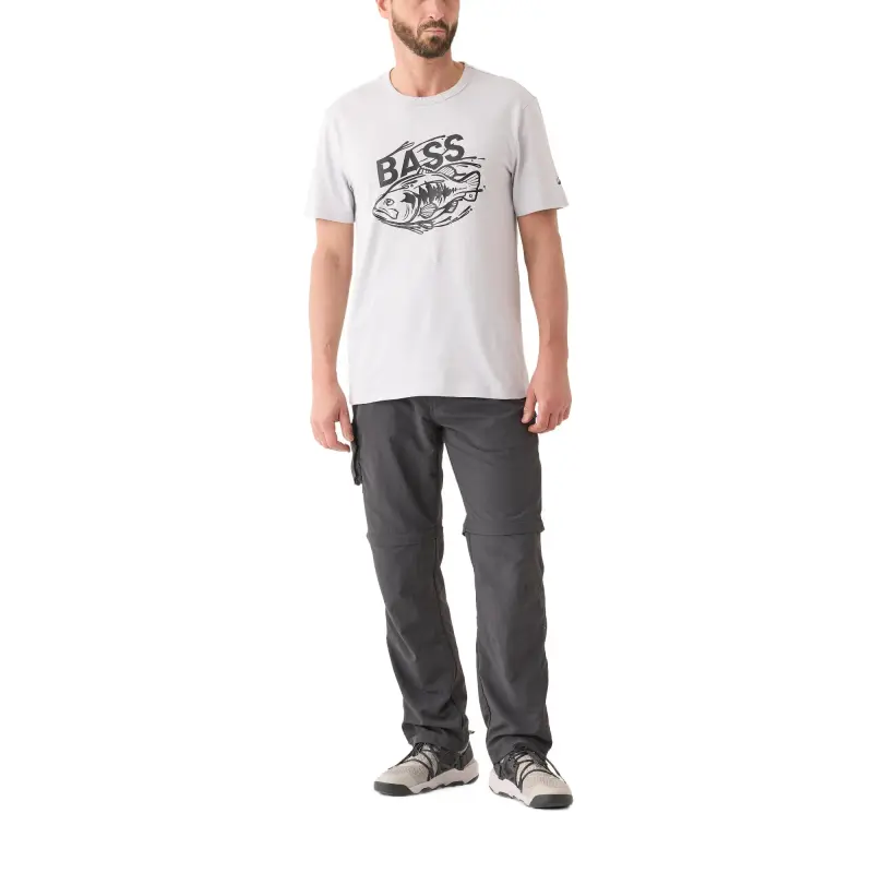 DECATHLON Black Bass T Shirt Men's Zinc Gray-1