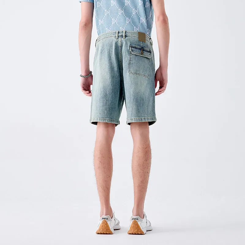 DAVID NAMAN Denim Shorts Men's Denim Blue-4
