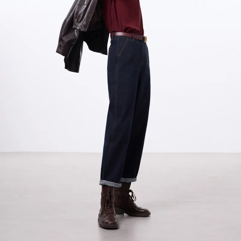 3COLOUR Jeans Women's Deep Sea Blue-2
