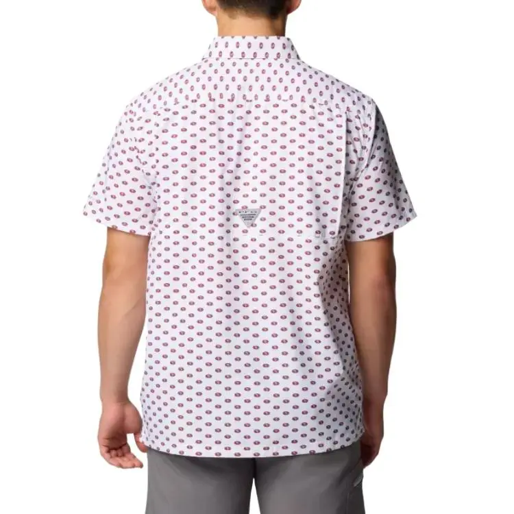 Columbia PFG Slack Tide Short Sleeve Shirt San Francisco Shirt Men's White-1