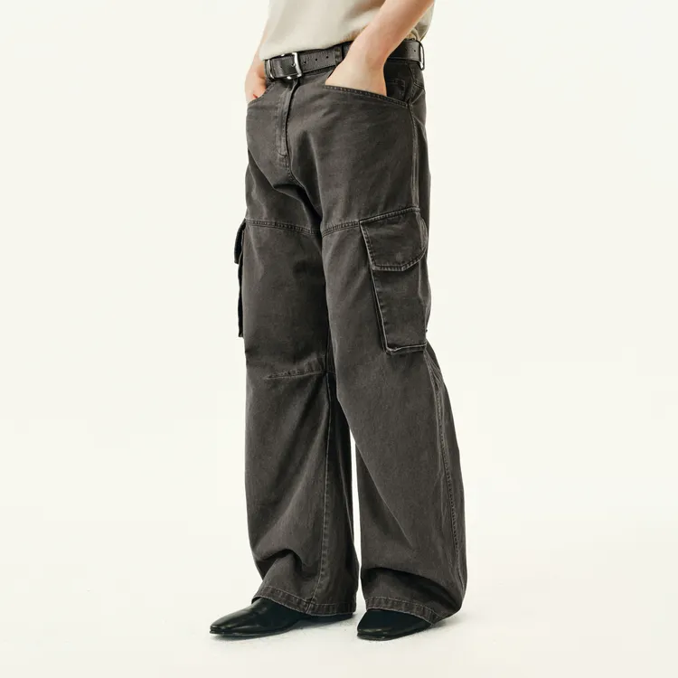 NONRADICAL Cargo Pants Unisex Dark Gray-1