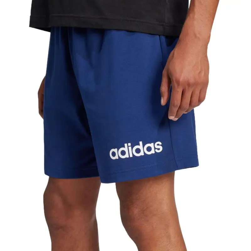 Adidas ESSENTIALS LINEAR SHORTS Casual Shorts Men's Dark Blue/White-1