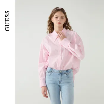 GUESS Shirts Women's S61X Pink
