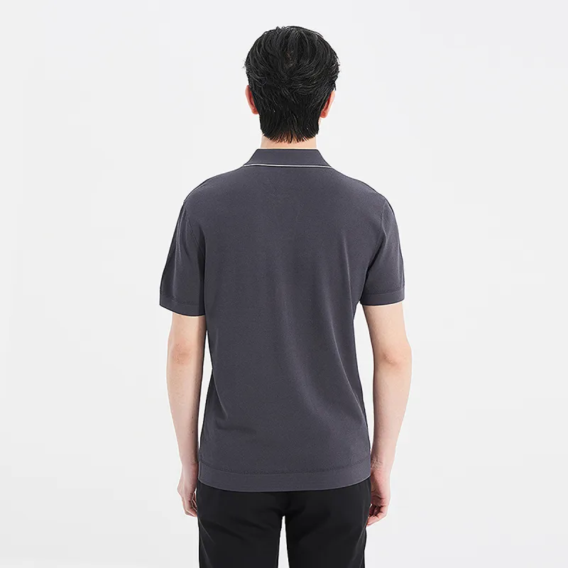 LESS IS MORE Polo Shirts Men Black 25XTX9622S-5