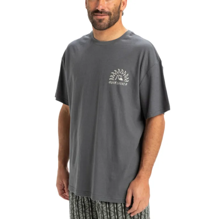 Quiksilver CL Freedom Swell T Shirt Men's Gray-4