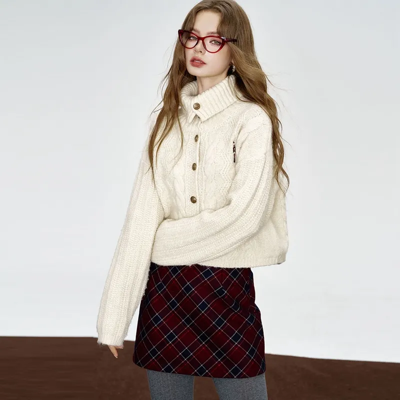 ELF SACK Casual Short Skirts Women's-4