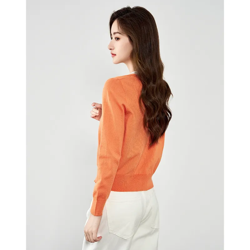 Love Elaine Knitwear Women's Orange-5