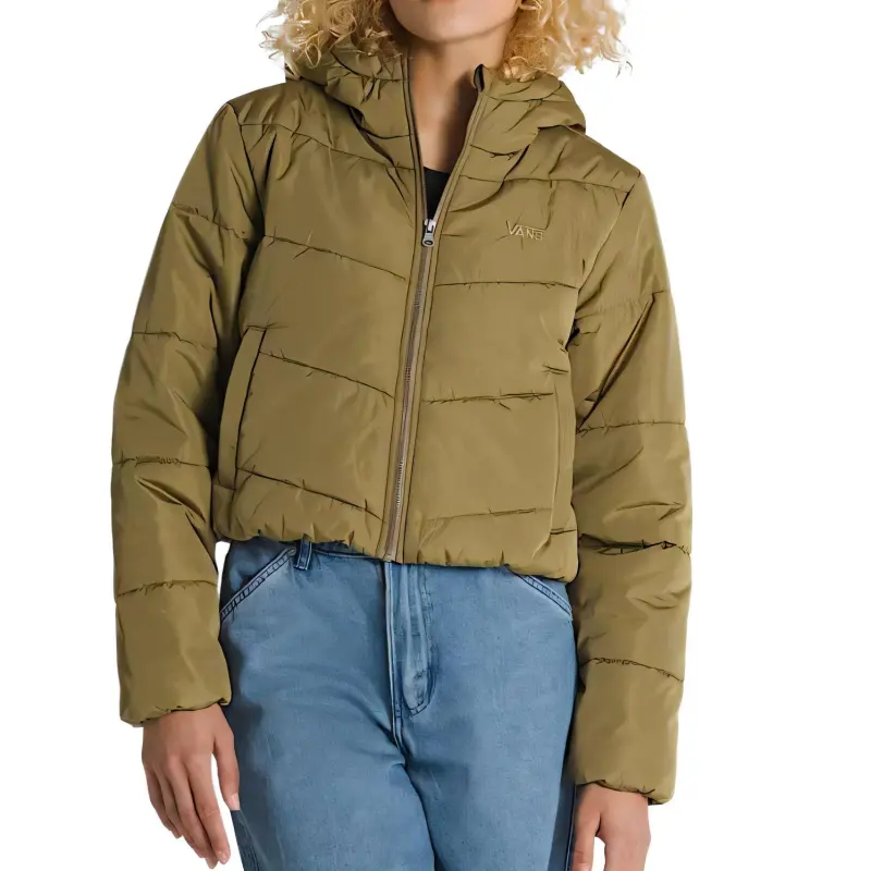 Vans Foundry Jacket Women's Olive Brown-1