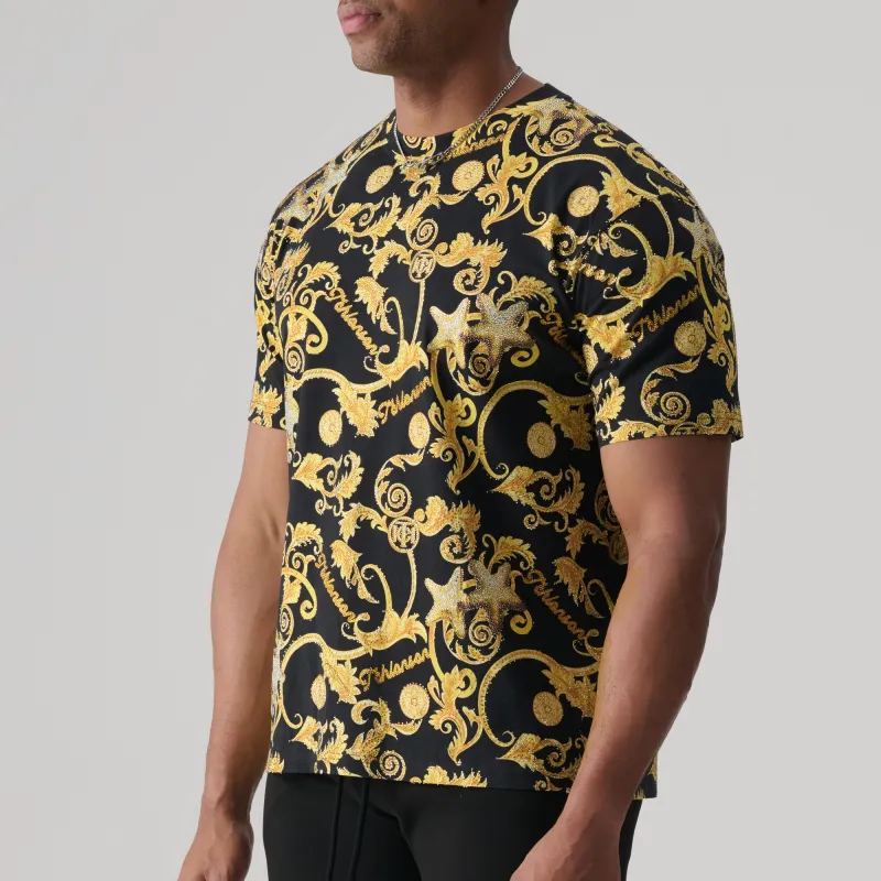 TCH T Shirt Unisex Black Base Gold Logo-3