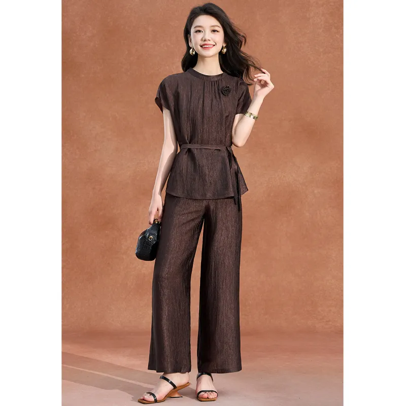 Mylan Casual Suits Women's Coffee-4
