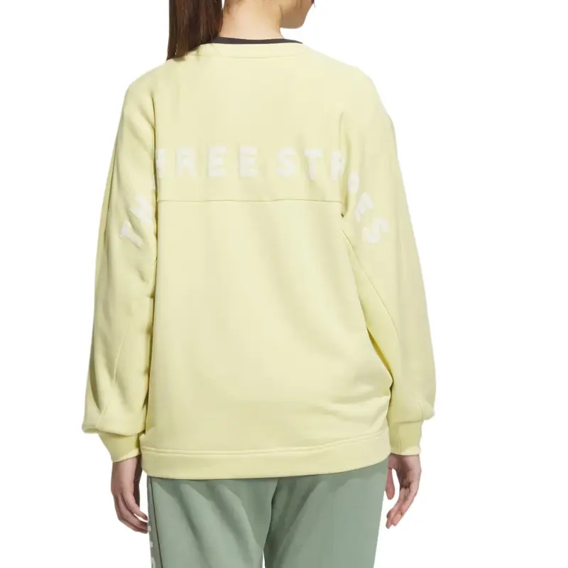 Adidas Drop Shoulder Sleeve T Shirt Women's Yellow-1