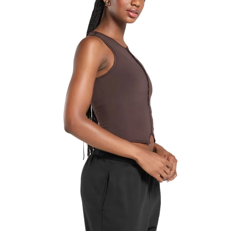 GYMSHARK Tank Top Women's Brown-2