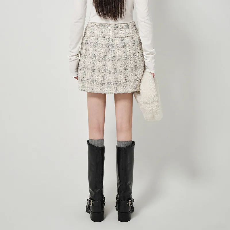 D'zzit Casual Short Skirts Women's White-4