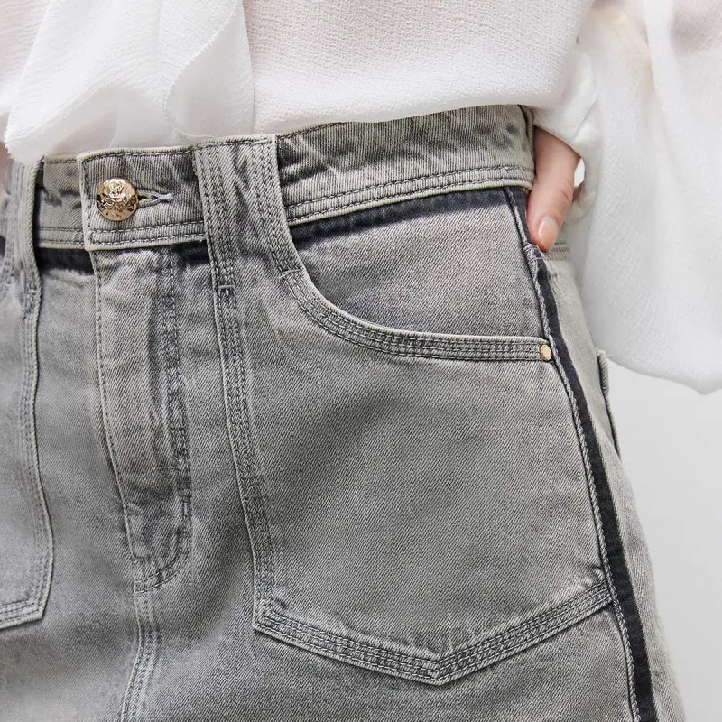 ONLY Denim Shorts Women's J08 Light Denim Gray-5