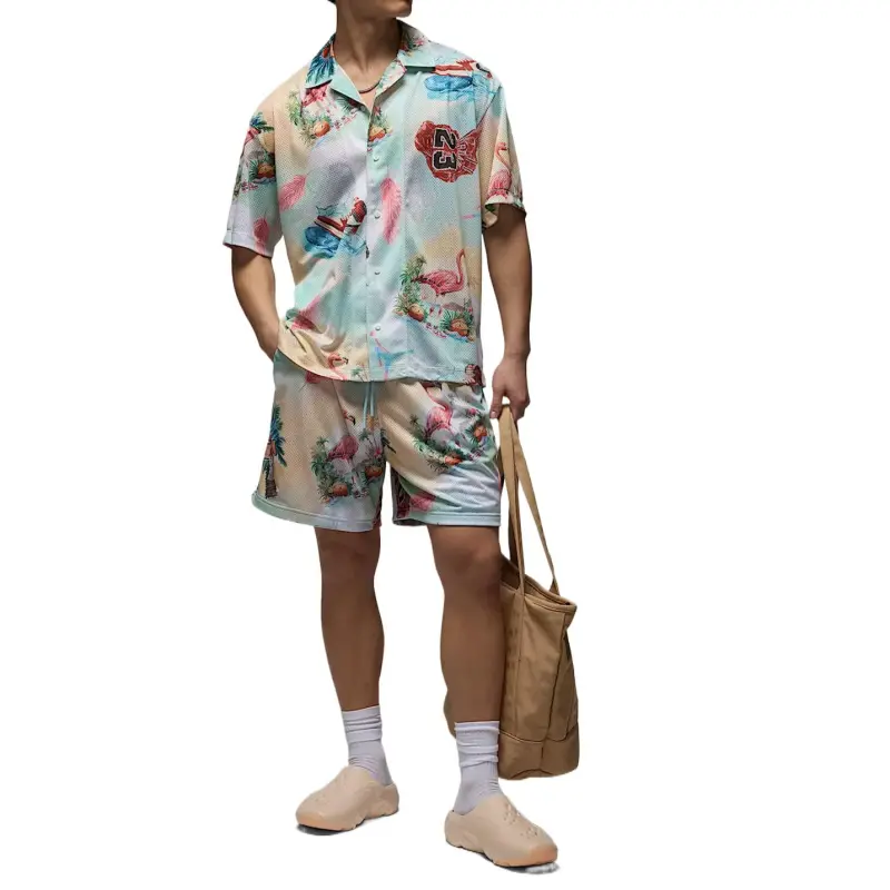 JORDAN Essentials Men's Printed Camp Top-2