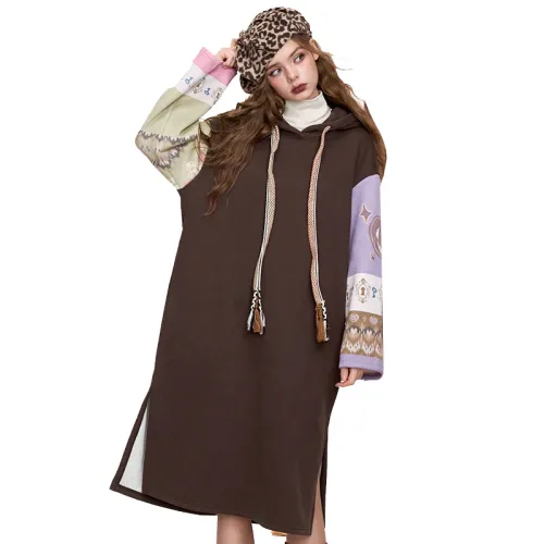 ELF SACK Long Sleeved Dress Women's Magic Cafe