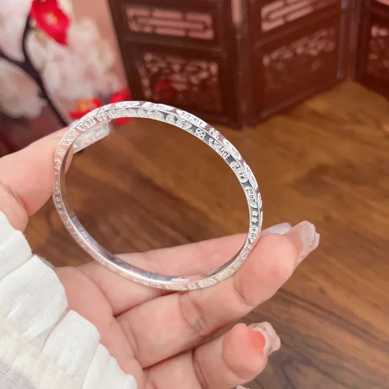 FUYUFU S999 Fine Silver Sterling Silver Bracelets Women's-5