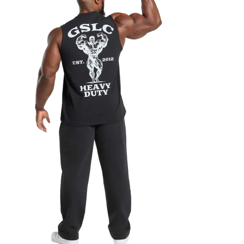 GYMSHARK Tank Tops Men Black-3