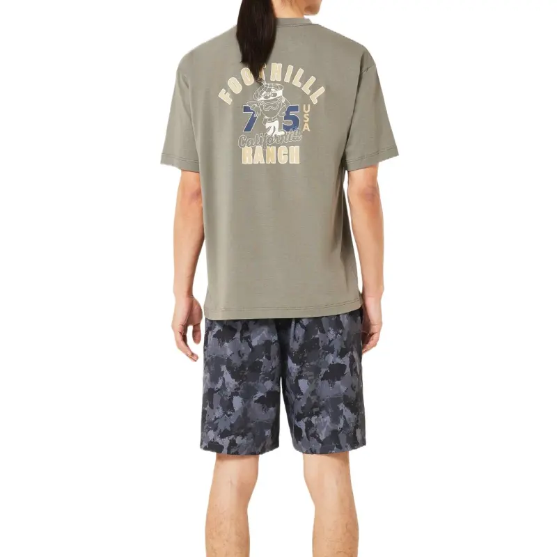 Oakley En New Retro Tee Foothill 2.0 T Shirt Men's Army Green-4