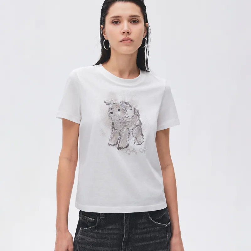 ONLY Set in Sleeve T Shirt Women's-5