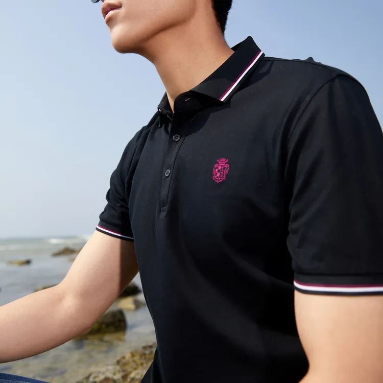 YOUNGOR Polo Shirts Men Black-2