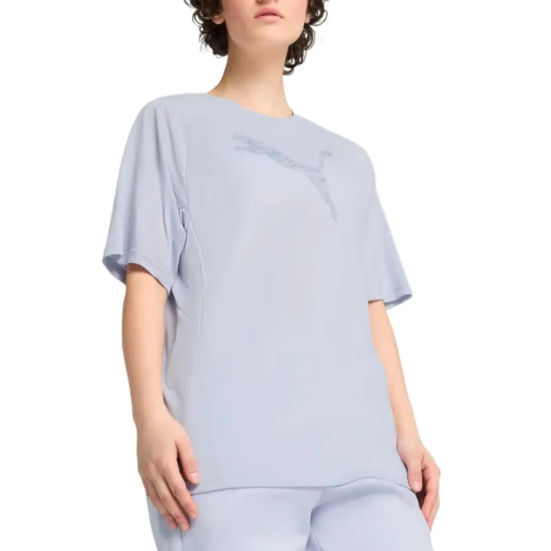 PUMA Evo Raglan Sleeve T Shirt Women's Light Blue-3